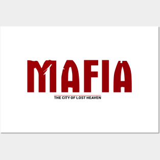 Mafia The City Of Lost Heaven Logo Text Vintage Posters and Art